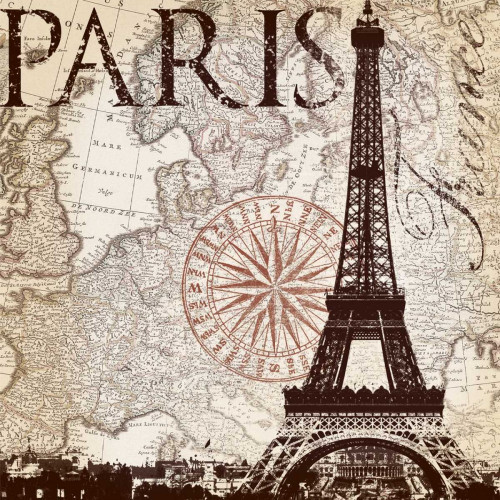Paris Eiffel Poster Print by Lula Bijoux and Company Lula Bijoux and Company # QCOSQ018A