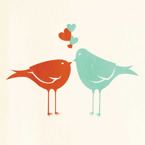 Birds In Love Poster Print by Jace Grey # JGSQ735A