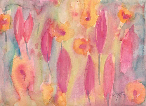 Snow Flowers II Poster Print by Beverly Dyer # BDRC145B