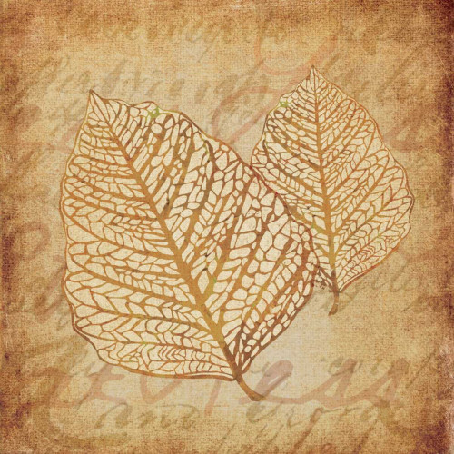 Gold Leaves I Poster Print by Kristin Emery # KEXSQ025J