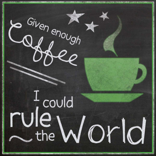 Green Coffe World Poster Print by Lauren Gibbons - Item # VARPDXGLSQ041D