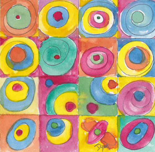 Circles Bright Poster Print by  Beverly Dyer - Item # VARPDXBDSQ049A