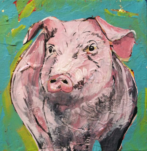 Pig Moment Poster Print by Beverly Dyer # BDSQ046A