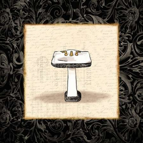 Cream Sink Bordered Poster Print by Jace Grey - Item # VARPDXJGSQ244B2