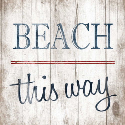 Beach no arrow Poster Print by Jace Grey # JGZSQ003A