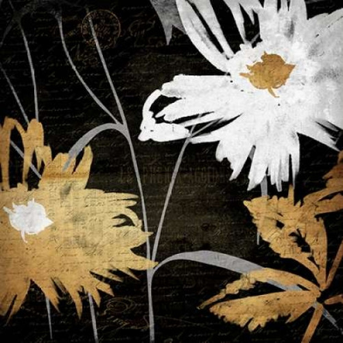 Gold Florals Reversed Poster Print by Jace Grey - Item # VARPDXJGSQ167A2