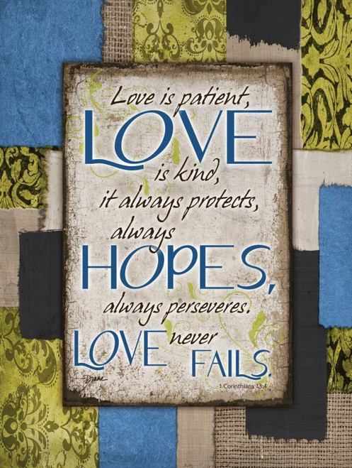 Patch Work Love Poster Print by Diane Stimson # DSRC246A