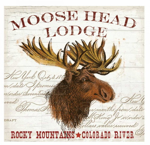 Moose Lodge Poster Print by Candace Allen # QCASQ034C