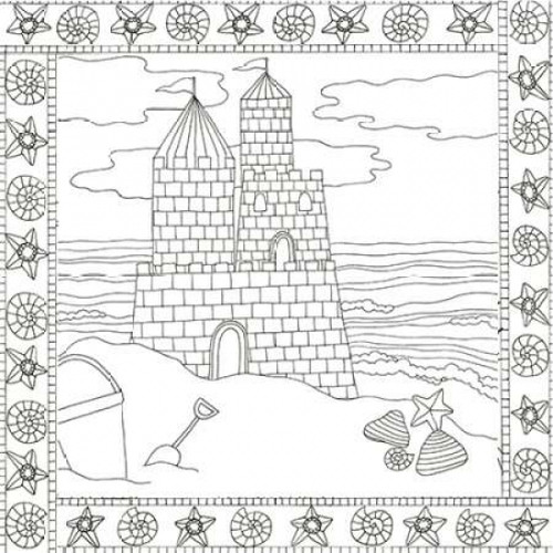 Summer Time Castle Poster Print by Pam Varacek (12 x 12) - Item # PDXPVSQ025B2SMALL