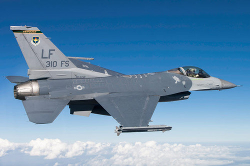 F-16C Fighting Falcon during a sortie over Arizona Poster Print by Erik Roelofs/Stocktrek Images - Item # VARPSTERK100017M