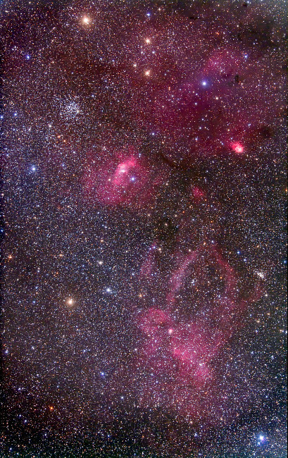Nebulosity around the open cluster Messier 52, including the Bubble Nebula Poster Print by Alan Dyer/Stocktrek Images - Item # VARPSTADY200122S