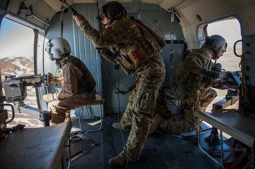 Afghan Air Force members inside of a Mi-17 helicopter Poster Print by Stocktrek Images - Item # VARPSTSTK106701M