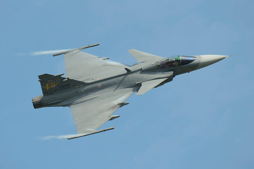 A Saab JAS 39 Gripen C of the Royal Thai Air Force in flight Poster Print by Remo Guidi/Stocktrek Images - Item # VARPSTRGU100047M
