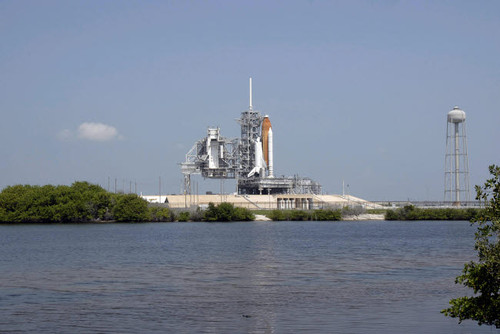 Space Shuttle Endeavour on the launch pad at Kennedy Space Center Poster Print by Stocktrek Images - Item # VARPSTSTK202758S