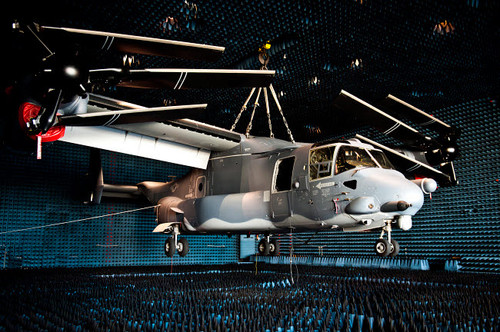 A CV-22 Osprey hangs in a anechoic chamber Poster Print by Stocktrek Images - Item # VARPSTSTK105918M
