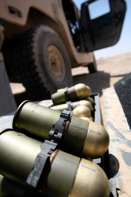 Cans of opened 40 mm grenades Poster Print by Stocktrek Images - Item # VARPSTSTK101807M