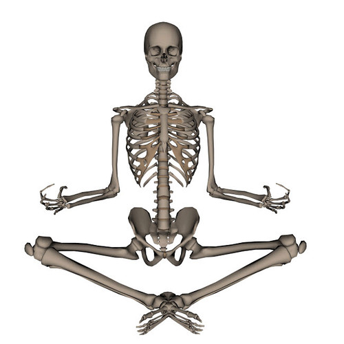 Front view of human skeleton meditating Poster Print by Elena Duvernay/Stocktrek Images - Item # VARPSTEDV700052H