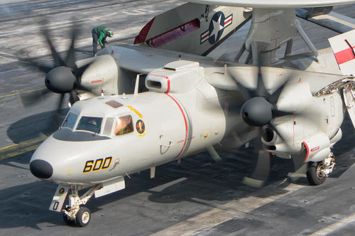 An E-2D Advanced Hawkeye aboard USS Theodore Roosevelt Poster Print by Giovanni Colla/Stocktrek Images - Item # VARPSTGCA100347M