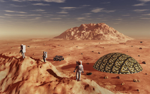 Mankind colonizing and terraforming the planet Mars Poster Print by Mark Stevenson/Stocktrek Images - Item # VARPSTMAS200181S