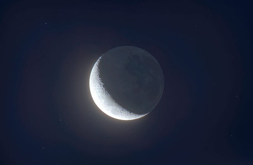 Waxing crescent moon with Earthshine Poster Print by Alan Dyer/Stocktrek Images - Item # VARPSTADY200063S