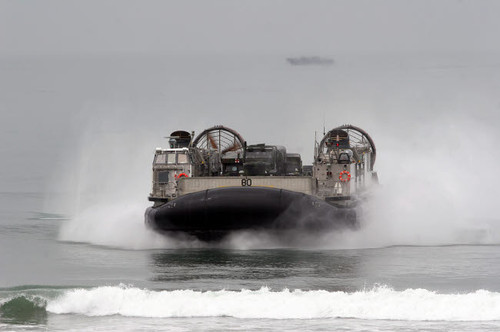 A landing craft air cushion comes ashore at US Marine Corps Base Camp Pendleton, California Poster Print by Stocktrek Images - Item # VARPSTSTK103760M