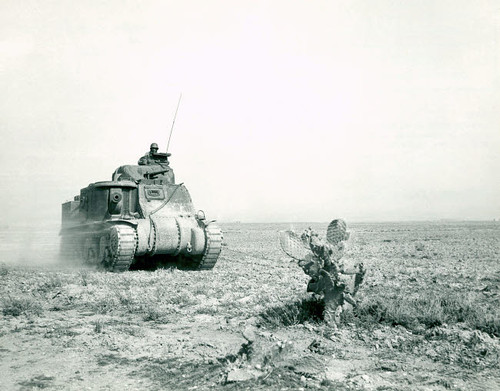 An M3 Grant tank on the move during the Battle of Kasserine Pass, Tunisia Poster Print by Stocktrek Images - Item # VARPSTSTK108032M