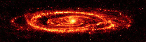 Andromeda Galaxy in red Poster Print by Stocktrek Images - Item # VARPSTSTK200014S