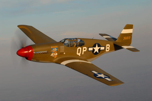 P-51C Mustang flying over Chino, California Poster Print by Phil Wallick/Stocktrek Images - Item # VARPSTPWA100082M
