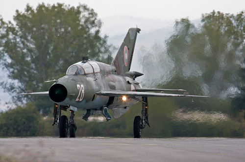 A Bulgarian Air Force MiG-21UM at Graf Ignatievo Air Base, Bulgaria Poster Print by Anton Balakchiev/Stocktrek Images - Item # VARPSTABA100014M