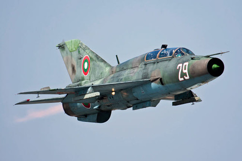 A Bulgarian Air Force MiG-21UM in flight over Bulgaria Poster Print by Anton Balakchiev/Stocktrek Images - Item # VARPSTABA100010M