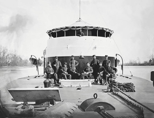 Officers on deck of USS Saugus during the American Civil War Poster Print by Stocktrek Images - Item # VARPSTSTK500045A Officers on deck of USS Saugus during the American Civil War Poster Print by Stocktrek Images - Item # VARPSTSTK500045A