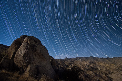 Star trails above the San Ysidro Mountains, California Poster Print by Dan Barr/Stocktrek Images - Item # VARPSTBRR200038S