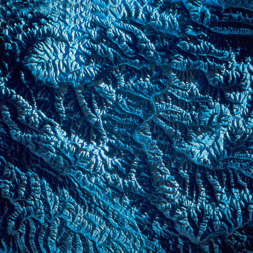 Blue and White Satellite Image of Earth Poster Print by Stocktrek Images - Item # VARPSTSTK201060S