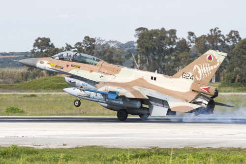 Israel Air Force F-16D Block 40 Barak landing at Andravida Air Base, Greece Poster Print by Daniele Faccioli/Stocktrek Images - Item # VARPSTDFC100369M