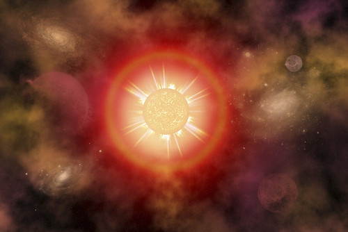 Artist's concept of a red dwarf star Poster Print by Mark Stevenson/Stocktrek Images - Item # VARPSTMAS200162S