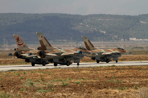 A trio of F-16C Barak jets of the Israeli Air Force Poster Print by Ofer Zidon/Stocktrek Images - Item # VARPSTZDN100042M