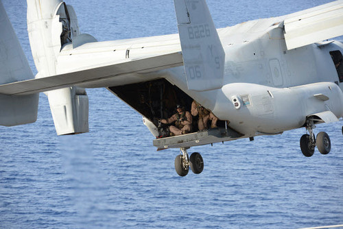 An MV-22 Osprey aircraft takes off Poster Print by Stocktrek Images - Item # VARPSTSTK108325M