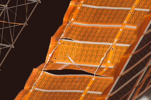 View of the repaired solar array of the International Space Station Poster Print by Stocktrek Images - Item # VARPSTSTK201664S