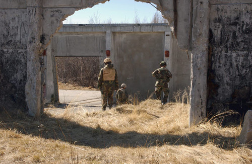 Airmen find a designated location during a land navigation exercise Poster Print by Stocktrek Images - Item # VARPSTSTK102447M