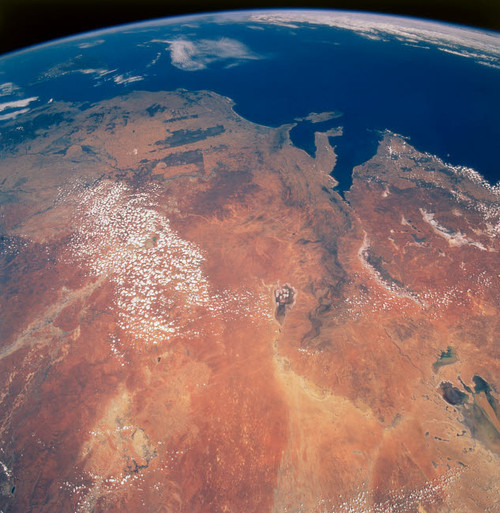 Satellite View of Planet Earth Poster Print by Stocktrek Images - Item # VARPSTSTK200530S