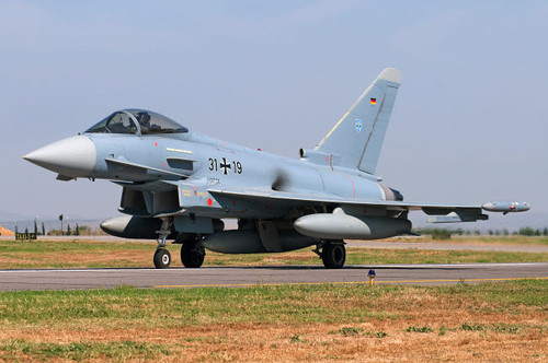 A German Air Force Eurofighter EF-2000 taxiing on runway Poster Print by Daniele Faccioli/Stocktrek Images - Item # VARPSTDFC100254M
