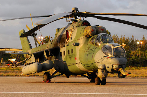 Brazilian Air Force Mil Mi-35 combat helicopter at sunset Poster Print by Riccardo Niccoli/Stocktrek Images - Item # VARPSTRCN100118M