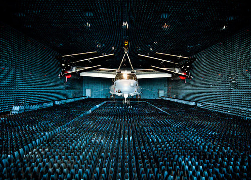 A CV-22 Osprey hangs in the anechoic chamber at Eglin Air Force Base Poster Print by Stocktrek Images - Item # VARPSTSTK106922M
