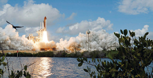 Space Shuttle Discovery launch Poster Print by Stocktrek Images - Item # VARPSTSTK201807S