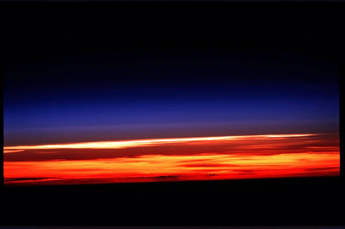 Earths limb Poster Print by Stocktrek Images