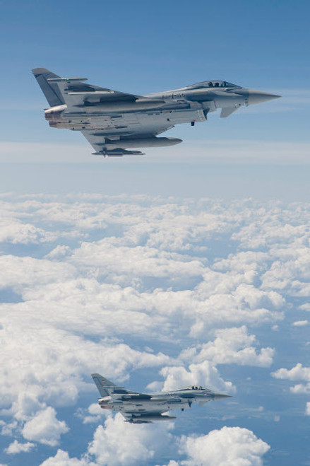 German Eurofighter Typhoon jets Poster Print by Timm Ziegenthaler/Stocktrek Images - Item # VARPSTTZG100382M German Eurofighter Typhoon jets Poster Print by Timm Ziegenthaler/Stocktrek Images - Item # VARPSTTZG100382M