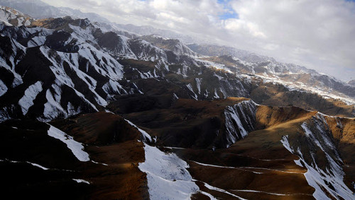 Aerial view over mountains in Afghanistan Poster Print by Stocktrek Images - Item # VARPSTSTK203201S