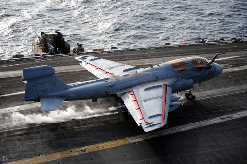 An EA-6B Prowler takes off from the aircraft carrier USS Enterprise Poster Print by Stocktrek Images - Item # VARPSTSTK106437M