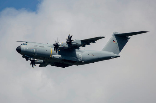 German Air Force Airbus A400M transport plane flying over Neuberg, Germany Poster Print by Timm Ziegenthaler/Stocktrek Images - Item # VARPSTTZG100579M