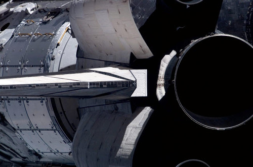 A close-up view of Space Shuttle Discovery's tail section Poster Print by Stocktrek Images - Item # VARPSTSTK201761S